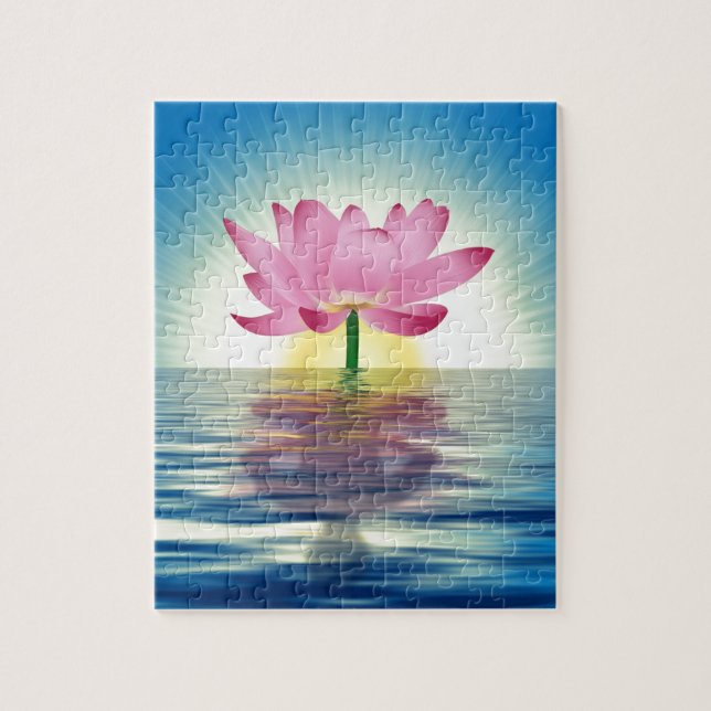 Lotus Reflection Jigsaw Puzzle (Vertical)