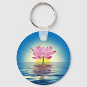 Lotus Reflection Key Ring