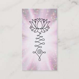 *~* Lotus Reiki Energy Healing Sparkle  Rays Business Card