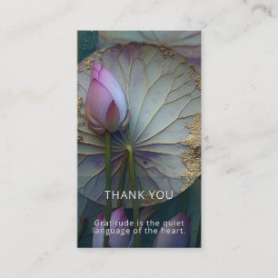 Lotus Reverie   Lotus Flower Design Business Card