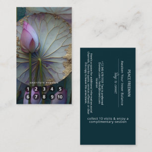 Lotus Reverie   Lotus Flower Design Business Card