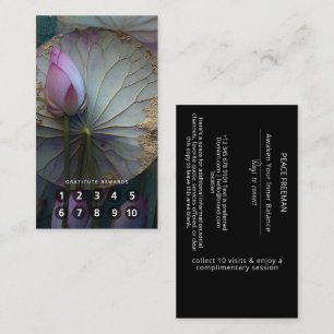Lotus Reverie Lotus Flower Design Business Card