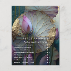 Lotus Reverie Lotus Flower Design Flyer