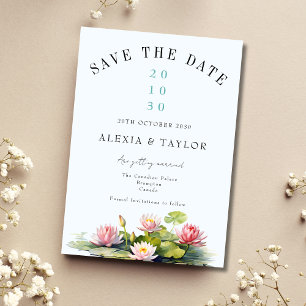 Lotus Save the Date invitation template
