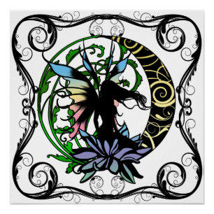 Lotus Shadow Fairy Poster