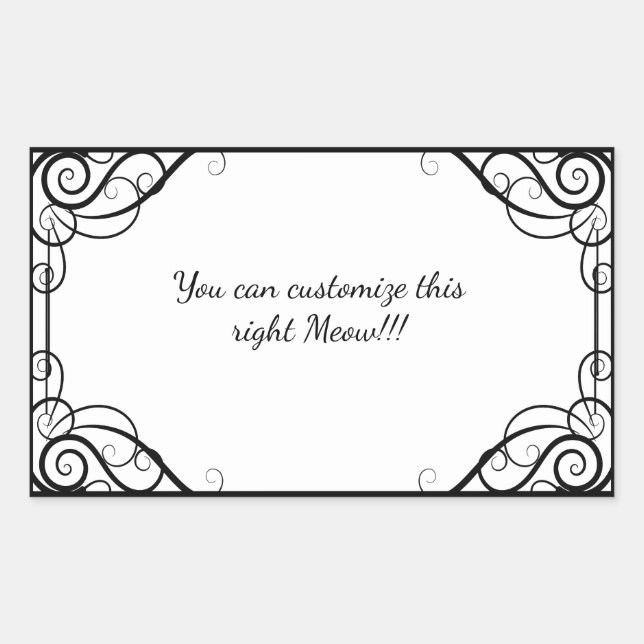 Lotus Shadow Fairy Rectangular Sticker (Front)