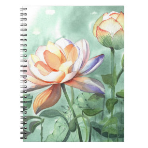 Lotus Spiral Notebook