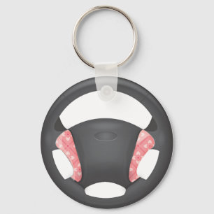 Lotus Squares Steering Wheel Key Ring