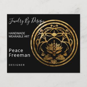 Lotus Stillness Golden Mandala Design Flyer