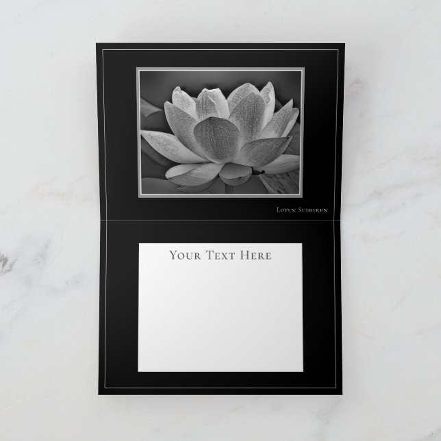 Lotus "Suihiren" Card (Inside)