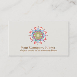 Lotus Symbol Health and Healing Business Card