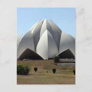 lotus temple delhi postcard