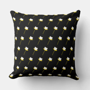 Lotus Throw Pillow: Elegant Decor Cushion