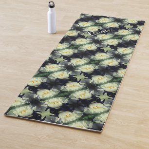 Lotus Water Lily Flower Abstract Personalised  Yoga Mat