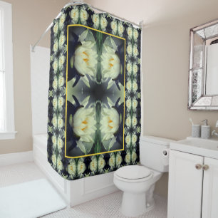 Lotus Water Lily Flower Abstract  Shower Curtain