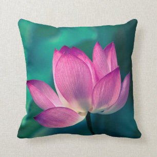 Lotus Water Lily Flower Cushion