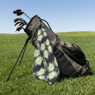 Lotus Water Lily Flower Pattern    Golf Towel