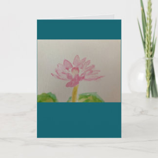 Lotus! Watercolor / card