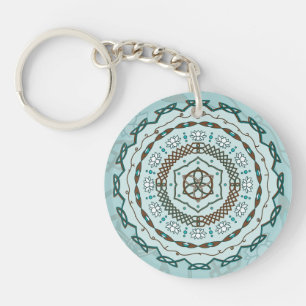 Lotus Weave Acrylic Keychain
