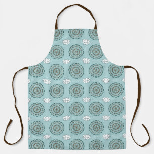 Lotus Weave All-Over Print Apron
