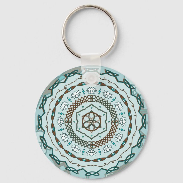 Lotus Weave Keychain (Front)