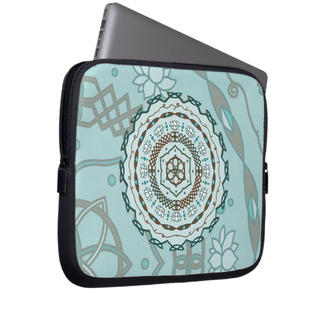 Lotus Weave Laptop Case (Front Right)
