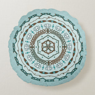 Lotus Weave Round Pillow