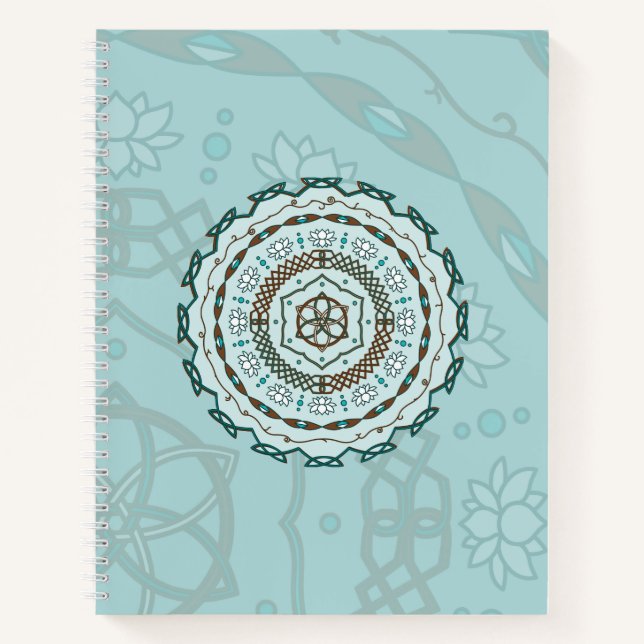 Lotus Weave Spiral Notebook (Front)
