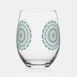 Lotus Weave Stemless Wine Glass