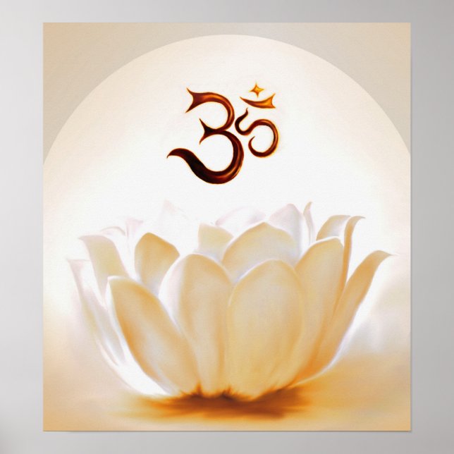Lotus with Om Poster (Front)