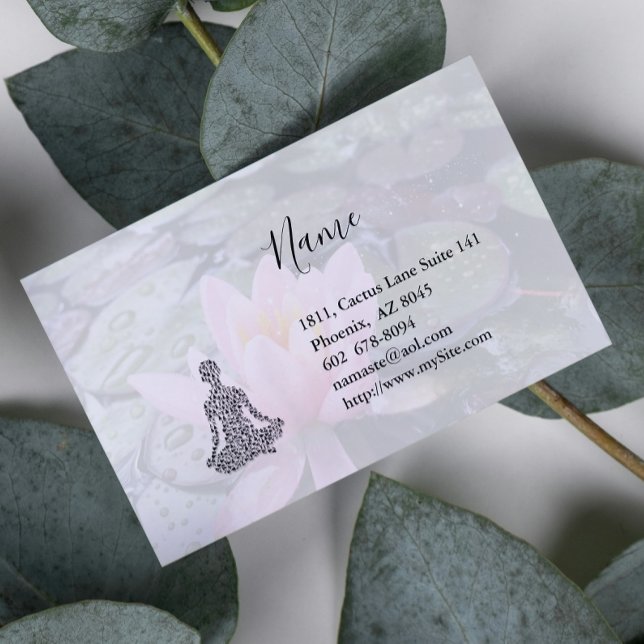 Lotus Yoga Business Card (Creator Uploaded)