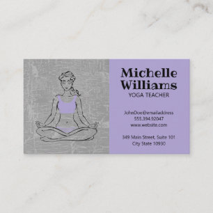 Lotus Yoga Meditation Business Card