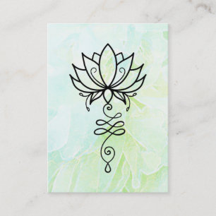 *~* Lotus Yoga Nirvana Sacred Geometry Floral Business Card