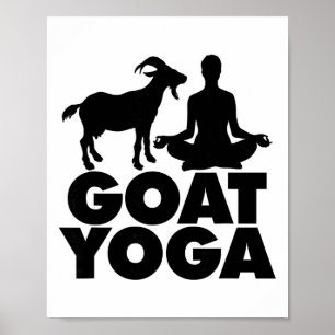 Lotus Yoga Pose Goat Yoga _1  Poster