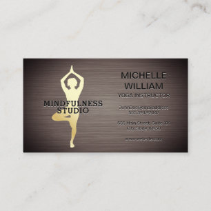 Lotus Yoga Studio Instructor Business Card
