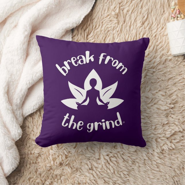 Lotus Yoga (White) Pillow (Blanket)
