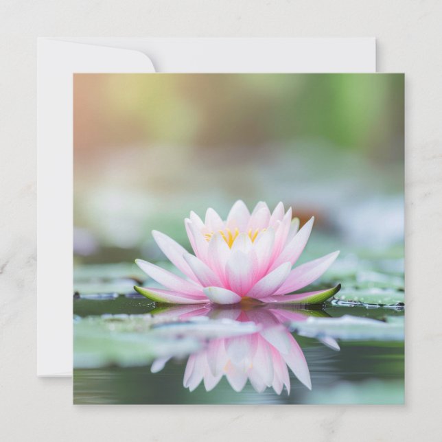 LOTUS - ZEN BUDDHISM - Greeting cards (Front)