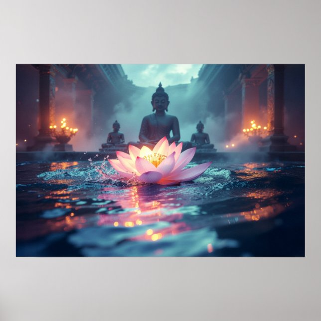 LOTUS - ZEN BUDDHISM POSTER (Front)