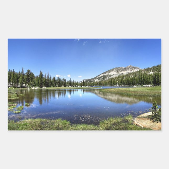 Lou Beverly Lake - Sierra Rectangular Sticker (Front)