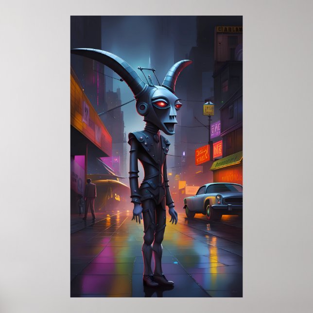 Lou Cypher, Private Cyborg Devil on the Case Poster (Front)