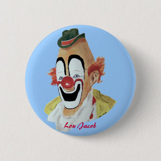 Lou Jacob Clown Button
