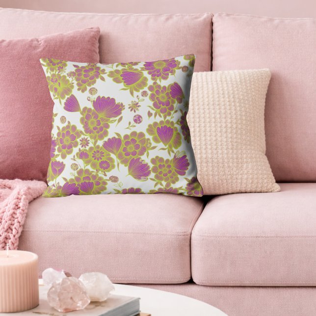 Lou Light 🤍💜 Baroque Floral Cushion (Creator Uploaded)