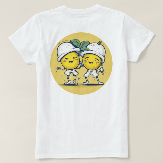 Lou Lou Lemons Humour T-Shirt (Design Back)