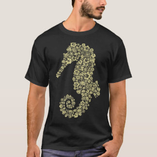 Lou Mae Seahorse Sealife Tee Casual Mens Womens