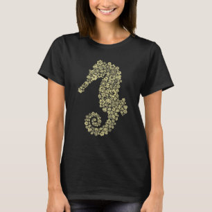 Lou Mae Seahorse Sealife Tee Casual Mens Womens