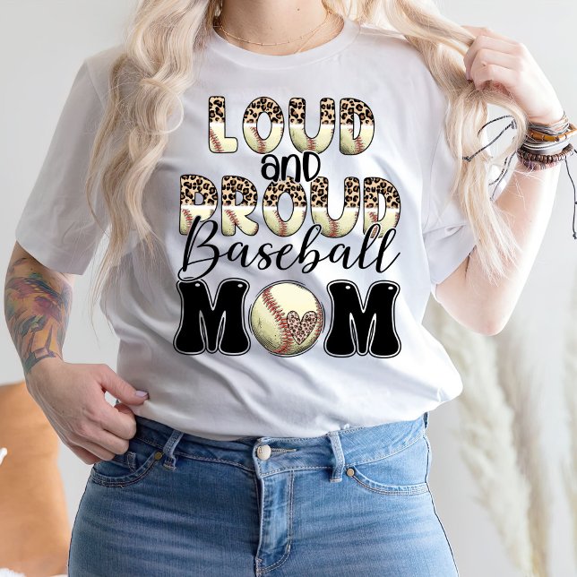 Loud And Baseball Mum, Baseball T-Shirt (Creator Uploaded)