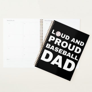loud and proud baseball dad planner