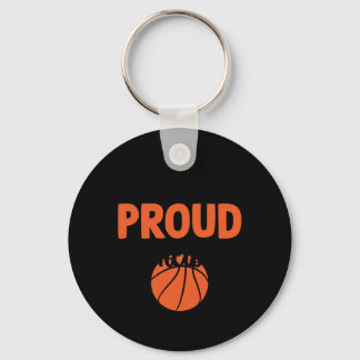 Loud And Proud Basketball Mum - Funny Quotes  Key Ring