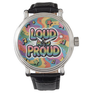 Loud and Proud – Colorful Psychedelic LGBTQ+ Ally Watch