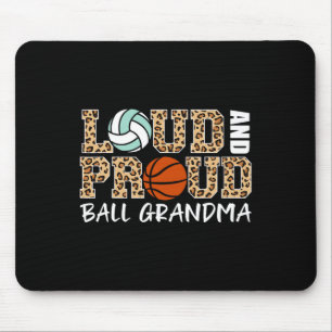 Loud And Proud Volleybyll Bysketbyll Grandma Fun G Mouse Pad